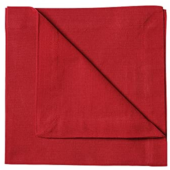 LINUM Robert 4er-Set Stoffservietten 45x45 cm, 100% Baumwolle, Maschinenwaschbar, Rot
