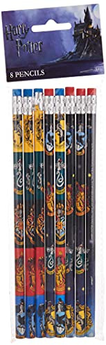 Unique Party Supplies 59069 Partygeschenke - Harry-Potter-Bleistifte - 8er-Pack, Bunt