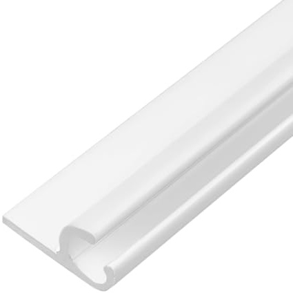LYSEL® Kederschiene Kederleiste Kederprofil 15x30mm pulverbeschichtet 3m 45° Weiß Ø10mm für Keder 6-9mm