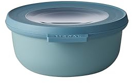 Mepal - Multi Bowl Cirqula Round - Vorratsdose mit Deckel - Geeignet als Luftdichte Aufbewahrungsbox für den Kühlschrank, Mikrowellengeschirr & als Frischhaltedosen - 350 ml - Nordic Green