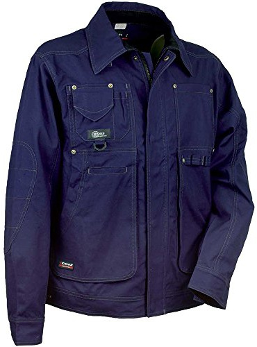 Cofra V050-0-01.Z52 BRUXELLES Jacke, 100% Baumwolle, 250G. Marineblau, Größe 52