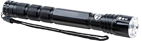 MAUL Lampe de Poche LED MAULdion, Lampe de Poche Maniable avec Dragonne pour l'Extérieur, Lampe Torche Puissante Longue Autonomie, Noir
