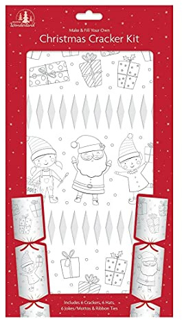 QDS Basteln und füllen Sie Ihre eigenen Weihnachtsknallbonbons, festliches Party-Bastelset (malen Sie Ihre eigenen aus)