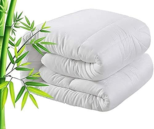 100% Bamboo Organic Fibre Cotton Duvet Quilt TC600 Comforter 13.5 Tog Deluxe Luxury Soft Organic Natural Hypoallergenic, Best Hotel Quality, Super Soft, Warm & Cosy, Anti Allergy (Double 200x200cm)