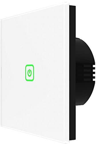 DTWS-10 eleganter Touch Funk-Einbau-Wandschalter 1-Kanal schaltet direkt + integrierter Funkempfänger DIW-Funk