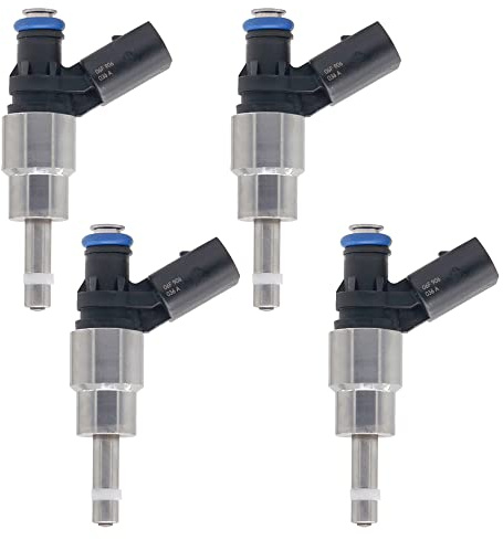 Riloer Inyectores diesel 4Pcs 06F906036A Fuel Injector Compatible con Audi
