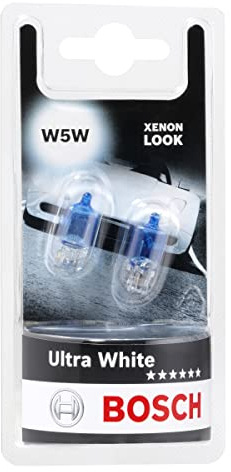 Bosch W5W Ultra White Fahrzeuglampen - 12 V 5 W W2,1x9,5d - 2 Stücke