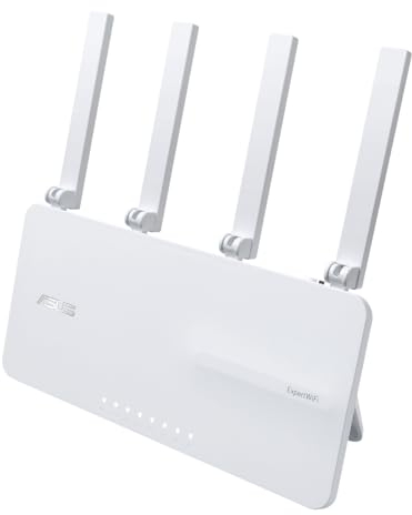 ASUS ExpertWiFi EBR63 AX30000 Router Business All in One Access Point, Dual-band WIFI, SDN, VLAN, Dual WAN, VPN, Guest Portal, Free WiFi, AiProtection Pro, Bianco