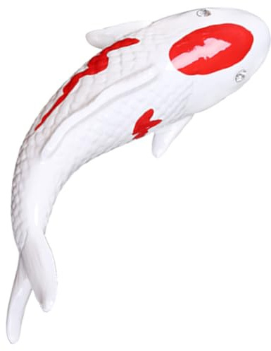 IMIKEYA Resin Fish Wall Decor 3D Fish Sculpture Artistic Wall Hanging Ornament for Living Room Background Decoration Coastal Theme