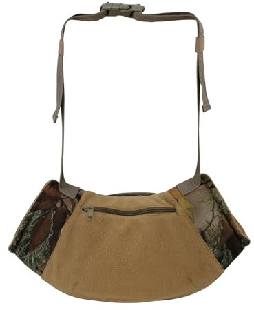 Isolierte Handwärmer für die Taille – Reißverschluss-Handwärmer mit Sichtfenster-Design – Herren-Handmuff mit verstellbarem Schultergurt Bellv, Camouflage, 1