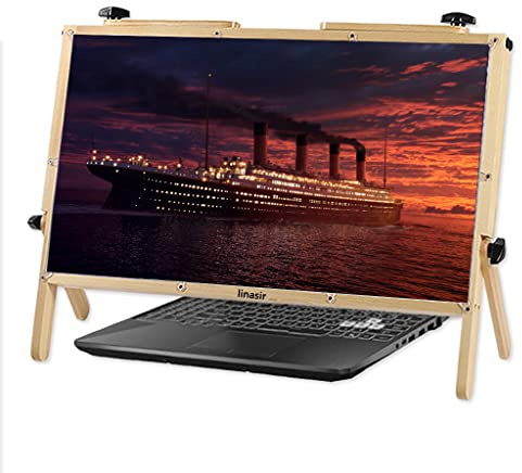 Premium Smartphone Lupe Ipad Bildschirmlupe, Gaming Video Monitor Lupe Verstärkerhalterung für Handy Laptop, Laptop Bildschirmlupe 22 Zoll - Ultraklare Blu-Ray 3X Vergrößerungslinse,Natürlich (NA