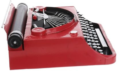 TOPPERFUN Vintage Schreibmaschinenmodell Aus Manuelle Schreibmaschine Als Desktop-Dekoration Originelles Bar-Accessoire Und Stilvolles Wohnaccessoire Für Wohnzimmer Und Tv-Schrank