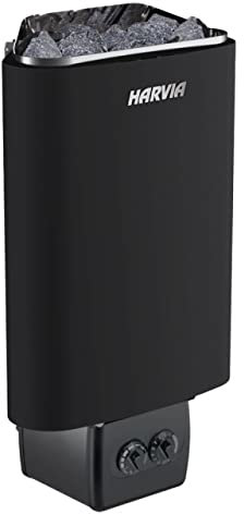 Harvia Delta D29 2,9 kW Black Saunaofen mit integrierter Steuerung Schwarz