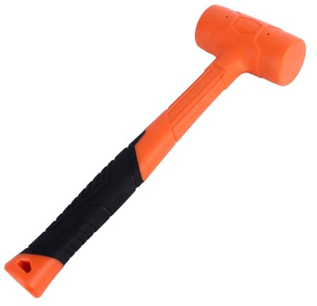 Rubber Mallet Hammer 2lb for Installation Knocking Rubber Hard Skin Suitable for Installation and Tapping Work Rubber Material