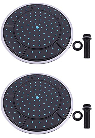 Rastapulz 2 piezas 25 cm plástico redondo forma precipitación Powered ducha habitación superior ducha techo cabeza boquilla accesorios