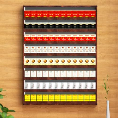 Hochwertiger Aluminium-Zigarettenspender für den Einzelhandel, für Kassenbuch-Etui für Büro und Messen, Braun, 50 x 70 x 7,5 cm, stilvoll und langlebig