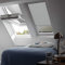 VELUX Original Verdunkelungsrollo Rollo für VL, VU, VKU / Y33 / Stofffarbe Standard 0705 / Uni Grau, Schienenfarbe Silber // DKL Y33 0705S