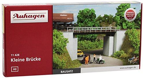 Auhagen Short Bridge Model Kit, H0 Scale, HO Gauge, Hobby-Train Buildings and Structures