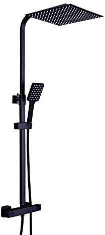 30 cm duschamatur modernt duschsystem termostat dusch set regndusch duschhuvud duschset med handdusch 30 x 30 cm duschhuvud huvuddusch svart