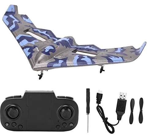 BuyWeek Ferngesteuertes Flugzeug, 2 Kanal RC Segelflugzeugspielzeug, EPP Schaumstoff Segelflugzeug Kinder für Anfänger Kinder Erwachsene