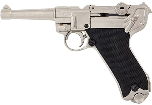 Deutsche Deko Luger-Pistole P08 Parabellum mit kurzem Lauf und Kunststoffgriff