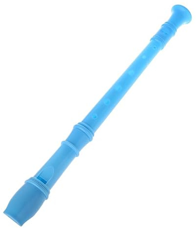 Plastinstrument Musikal Sopran Blockflöjt Lång Flöjt 8 Håls Musikinstrument Student Nybörjare Professionell Universal nybörjare sopran blockflöjt (Color : Blue)