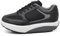 Zapatillas de deporte basculantes correr deportivas gimnasia zapatillas cómodas para caminar balancín fitness bienestar adelgazante cómodas para mujer, 07 Negro Ajuste estrecho, 40 EU Stretta