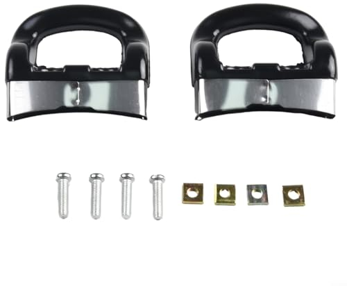 EasyByMall Asas laterales de repuesto, 2 asas de sartén, mango de sartén de cocina, sin quemaduras de baquelita, asas laterales para olla, vaporera, olla de leche, 28U51PCBQ5K5EU6CEX9PN