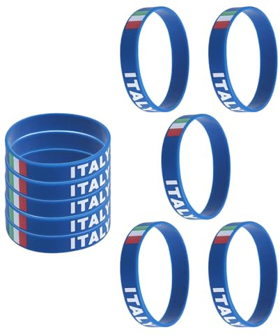 Toddmomy Belgian Flag Silicone Wristbands 10 Pack Eco-Friendly Country Bracelets for Sports Events Football Rugby Supporters