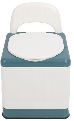 Toilette Comodino, Toilette Portatile per Adulti Toilette Portatili Mobili Pieghevoli con Cuscinetto Sedia Toilette Comodino Sedia Toilette per WC con Braccioli con