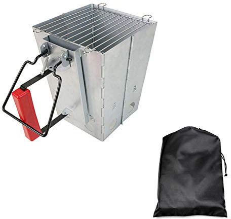 Barbecues à Charbon de Bois Barbecue Portable Barbecue Pliable en Acier Inoxydable Barbecue de Camping Barbecue à Charbon de Bois Fumoir Barbecue pour Cuisine en Plein air Camping Randonnée Pique-ni