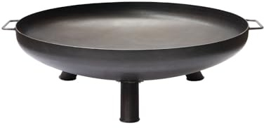 Grillfürst Feuerschale Ø 75 cm aus Stahl - Feuerschale für den Garten oder die Terrasse, massiv, langlebig und hitzebeständig, für Lagerfeuer oder als Kochstelle, Durchmesser 75 cm