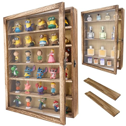 GraduationMall Shadow Box Rahmen mit herausnehmbaren Regalen, 30,5 x 40,6 cm, Holz, tiefe Erinnerungsbox, Vitrine für Militärmedaillen, Blumen, Andenken, Sammlerstücke