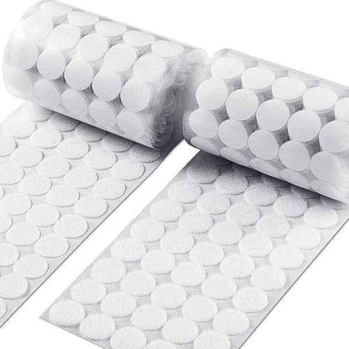 Lot de 500/1 000 rubans de fixation amovibles imperméables de 20 mm, pastilles adhésives double face pour la maison, l'école, le bureau