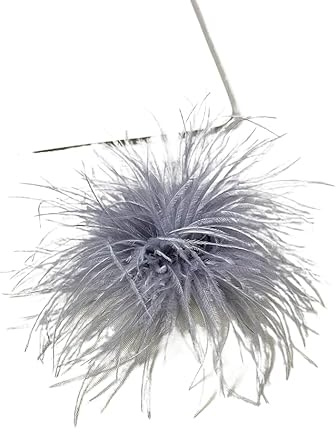 YKAFADE Feder Brosche für Frauen Mädchen,Damen Federbrosche Straußenfeder Ansteckbrosche Federbrosche Ansteckbrosche Vintage Brosche Schmuck Fascinators Braut Dekor Anstecknadel für Festival Hochzeit
