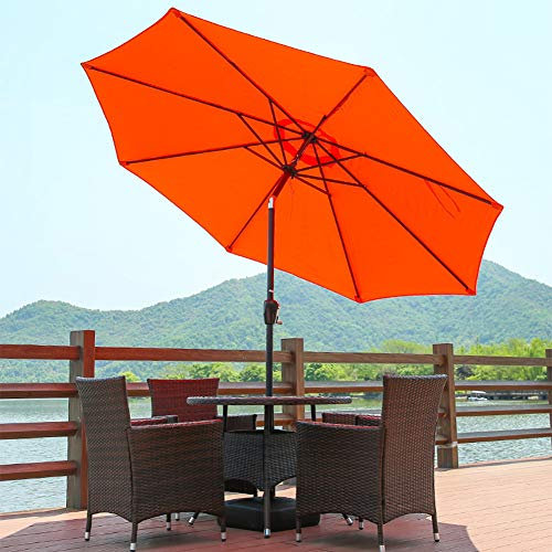 Garden parasols 2.7M Garden Parasol Market Umbrella with Tilt,Waterproof Patio Umbrella,for Outdoor Patio,Beige Outdoor parasols
