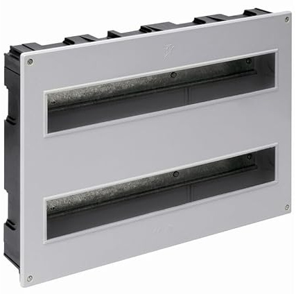 Scatola da incasso per un massimo di 38 elementi, ideale per installazioni elettriche, organizzatore di connessioni e semplificazione del cablaggio.