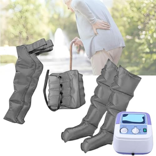 Masseur électrique à air comprimé, Bottes de thérapie par Compression, thérapie par Pression de Drainage lymphatique, 6 Chambres, pour l'abdomen,A02,A4