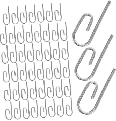 ORFOFE 50 Piezas Ganchos Metálicos para Cortinas Sin Taladro para Deslizamiento Ganchos Ocultos para Pliegues Reutilizables y Versátiles para Salón y Dormitorio