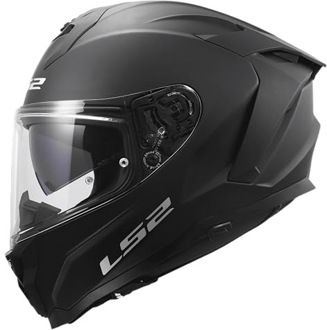 LS2, Integraler Motorradhelm CHALLENGER II SOLID Matt Black, L | Beschlaghemmend