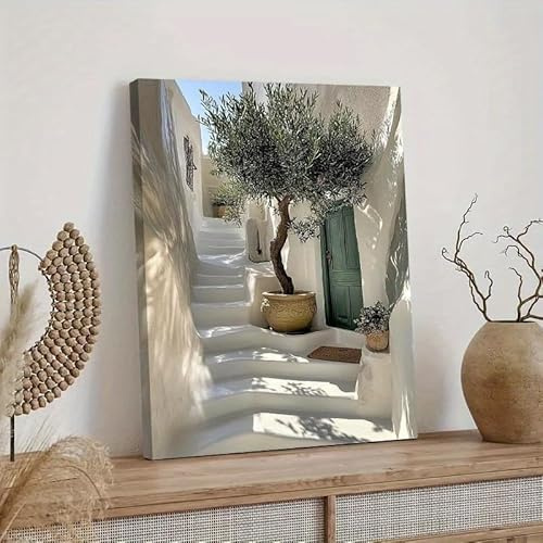 GLWDME 1 pièce 50 x 70 cm rustique olivier sur toile art mural peintures sur toile affiche et impressions sur toile pour salon, chambre à coucher, salle à manger, bureau (sans cadre)