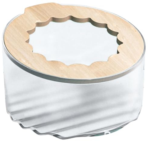 HOMSFOU Guinea Pig and Hamster Bath Box Plastic Sand Bath with Wood Lid Small Animal Toilet for Rats and Rodents Habitat Accessories