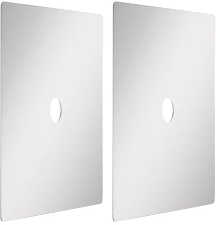 WHAMVOX Copri Scopino Wc Antimacchia 2 Pezzi, Piastra di Ricambio Resistente per Accessori Bagno, Barriera Anti Odori per Pulizia e Sostituzione Facile