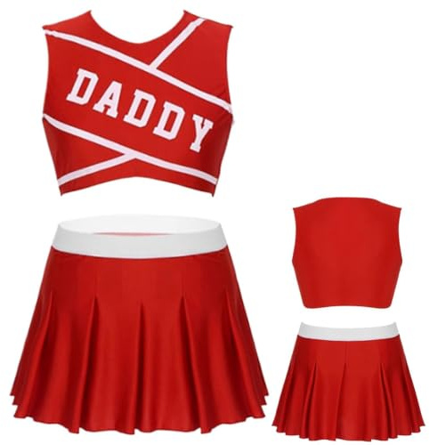 Déguisement Cheerleader Pour Femme Uniformes de Cheerleading Confortables