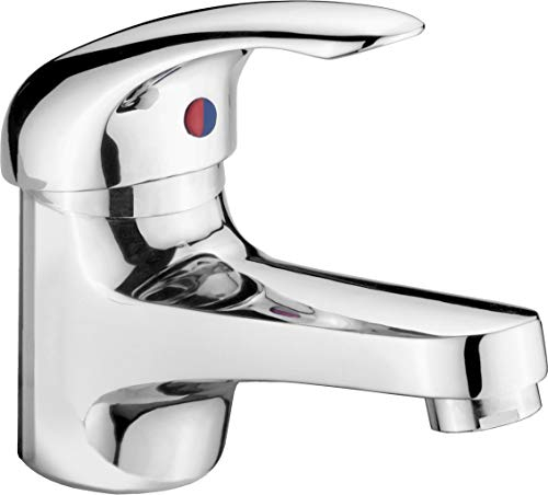 Cornat FR12, Miscelatore Monocomando per Lavabo Bagno a Bassa Pressione, Cromato