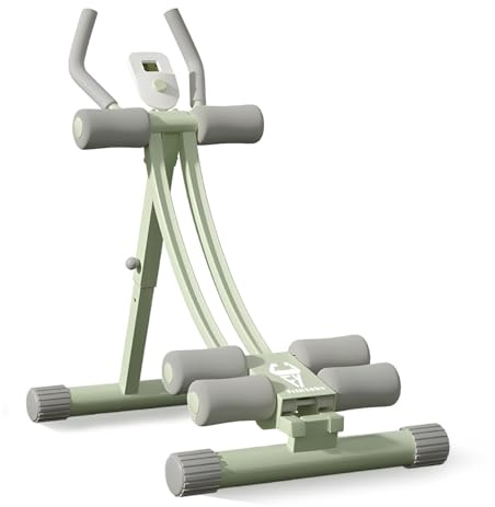 Abdominal Trainers, Adjustable AB Machine at Home or Gym for Core Strength Training, Ab Cruncher Foldable Fitness Gear for Men and Women Exercise &Workout