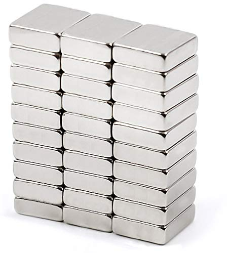 Omicube- N35 Neodym Magnete Extra Stark (30 Stück) | 10x10x2mm Quadratisch | Geeignet für Magnettafeln, Kühlschränke und vieles mehr