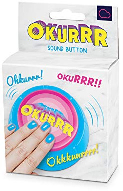 Bubblegum Stuff - Okurr Sound Machine, Sound Button - Celebrity Prank Stuff, Joke Items, Push Button, Buzzer Button - Funny Office Gadgets - Funny Prank Sounds