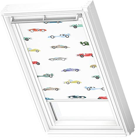 VELUX Verdunkelungsrollo für Dachfenster PK34 P34 434 mit weißer Schiene