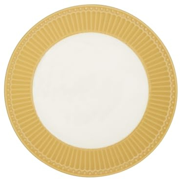 GreenGate - Teller, Frühstücksteller, Kuchenteller - Alice - Honey Mustard - 23 cm